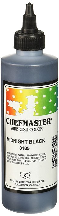 Chefmaster Airbrush Spray Food Color, 9-Ounce, Midnight Black