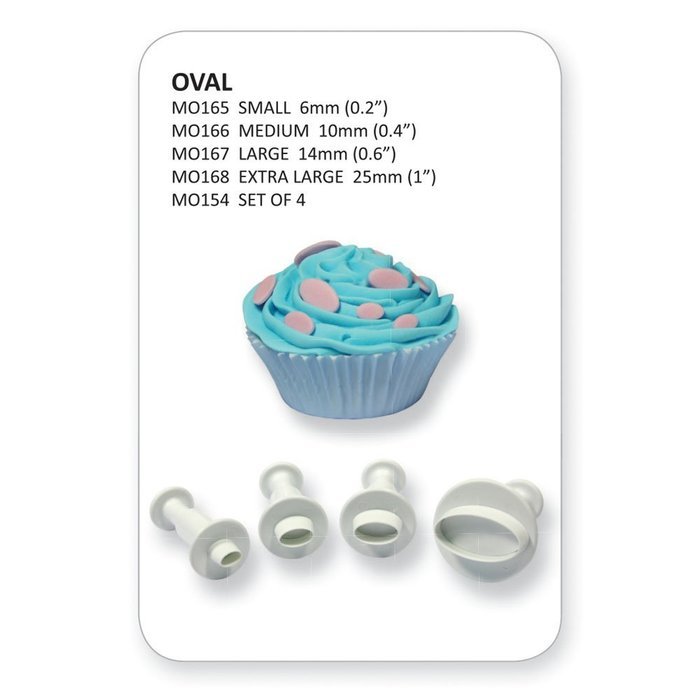 PME Plunger Cutters, Mature Oval, 4-Pack N2