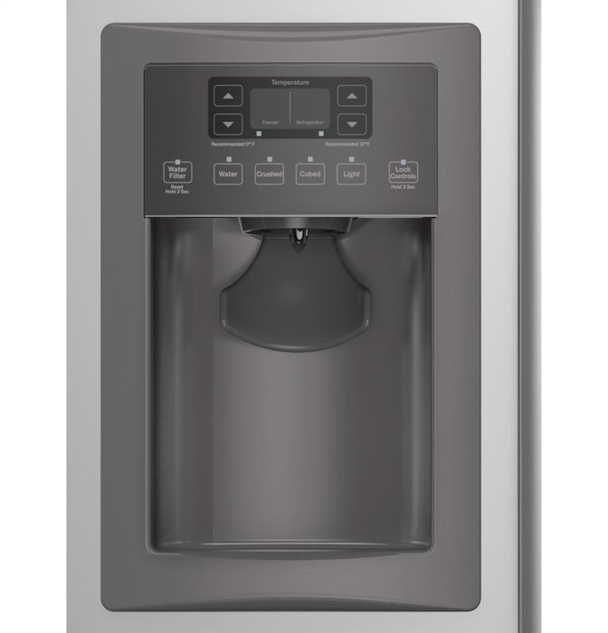 GE GSE22ESHSS 21.8 Cu. Ft. Stainless Steel Side-By-Side Refrigerator - Energy Star N2