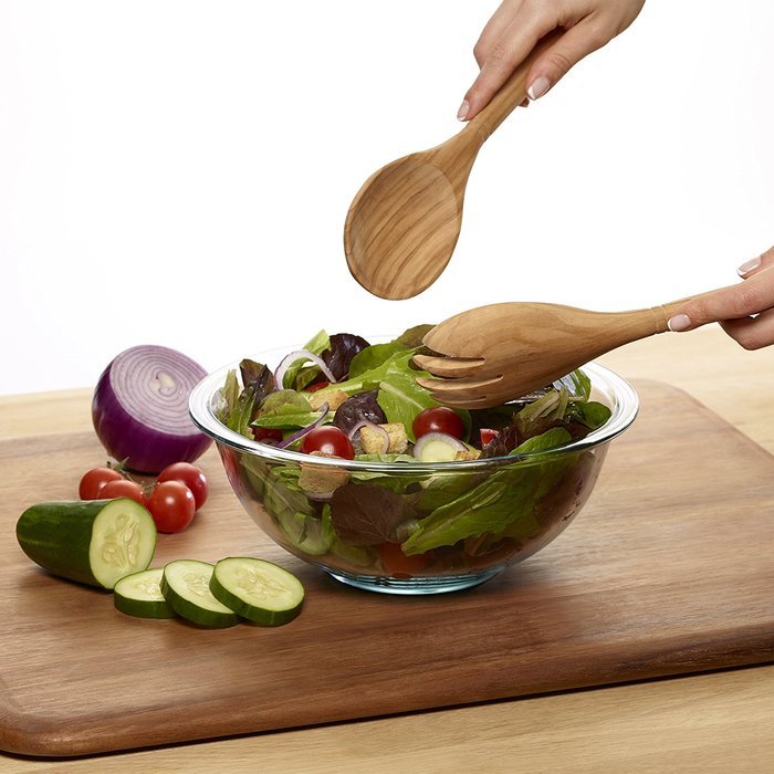 Sabatier Olive Wood Spaghetti Fork, 14" N5