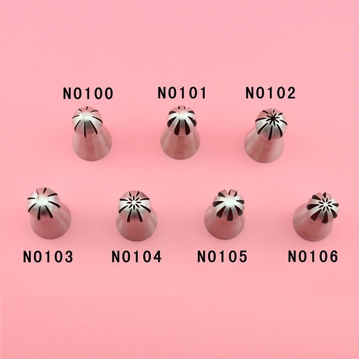 DREAMLAND Stainless Steel Russian Cake Decorating Icing Tips Kit Extra Large Piping Nozzles DIY Baking Tools (... N9