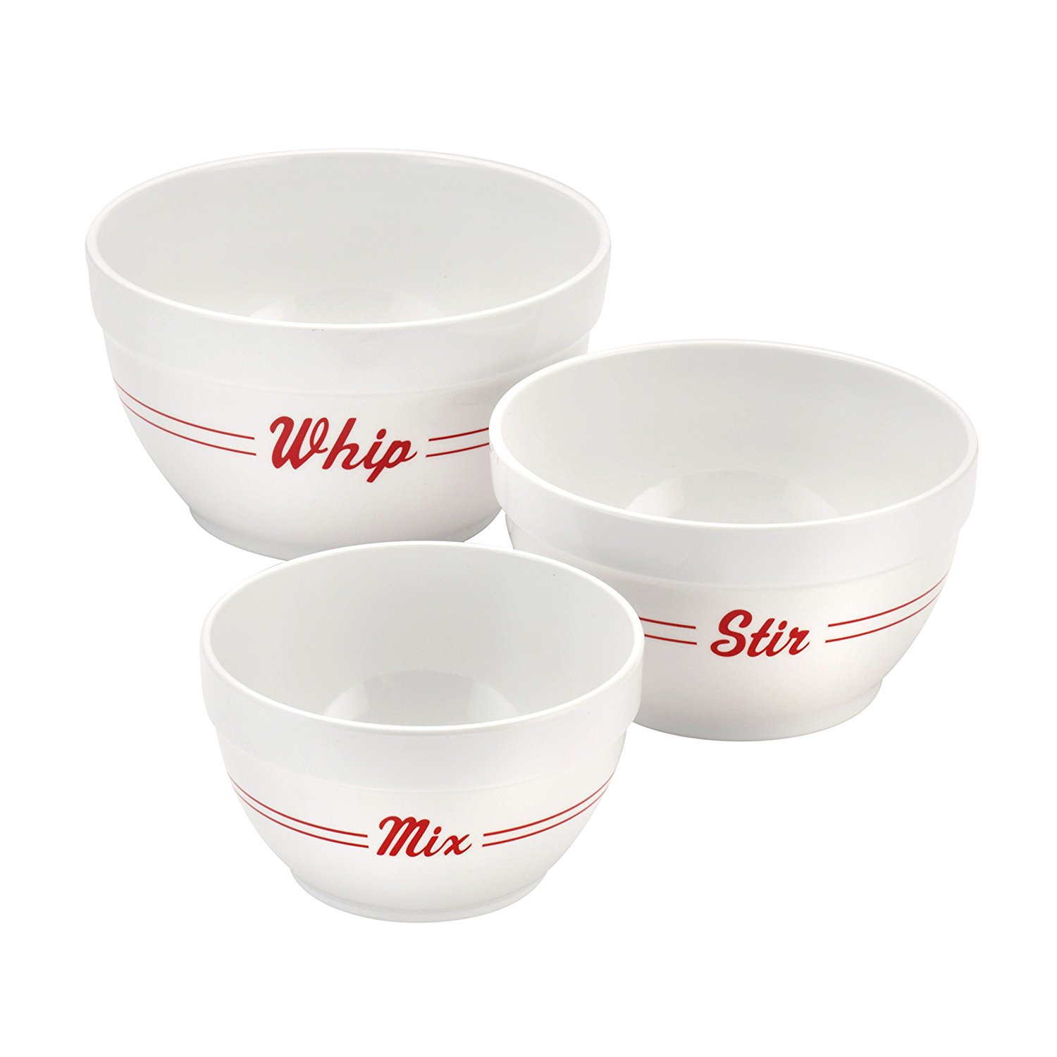 Cake Boss 3-Piece Melamine Mixing Bowl Set, Bistro N4 free image download