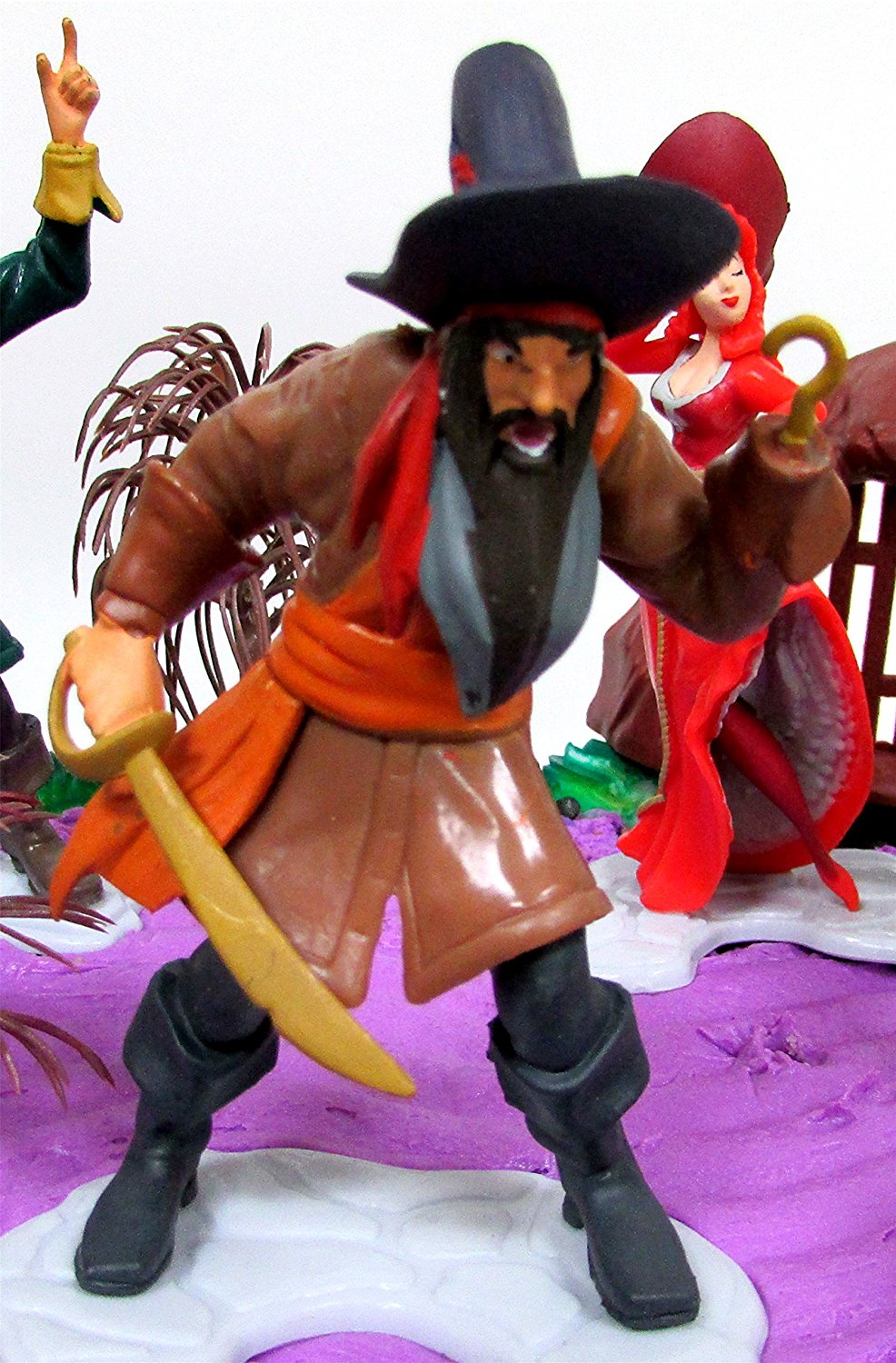 12 Piece PIRATE Yo Ho Yo Ho Birthday Cake Topper Set Featuring Random ...