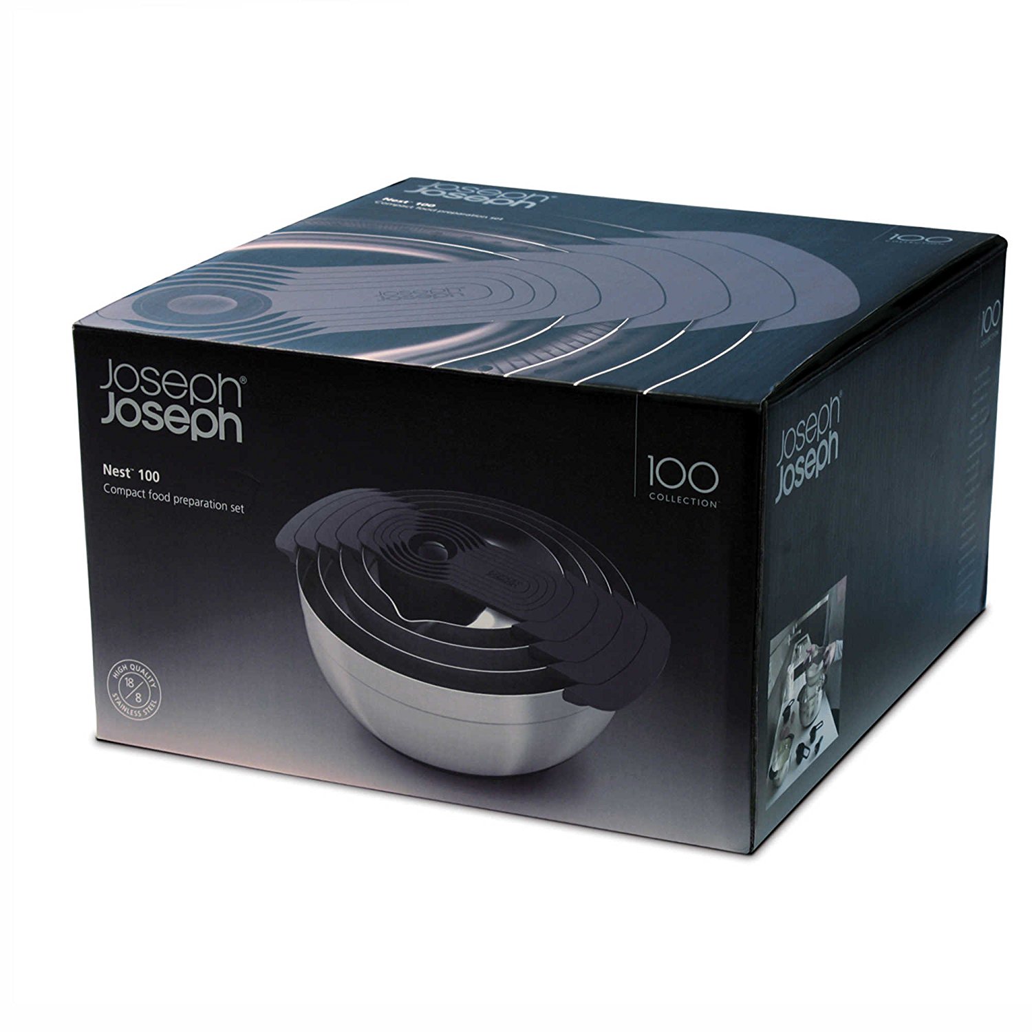 Joseph Joseph® 100 Series 9Piece Stainless Steel Nesting Mixing Bowl