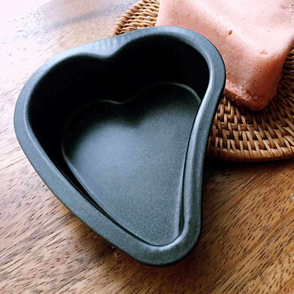 Richele 6 pack nonstick mini pie pans 2 inch heart shaped pan