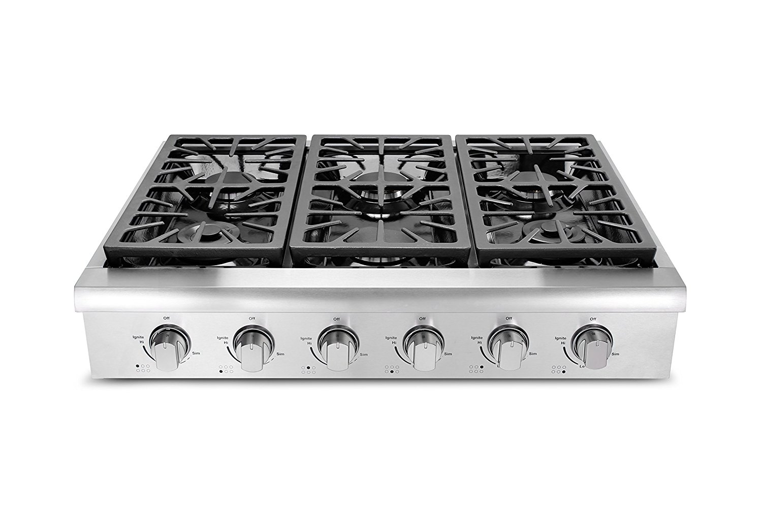 Thorkitchen HRT3618U 36" ProStyle Gas Rangetop with 6 Sealed Burners