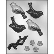 Cake Art - 3.5" Birds w/Blooms Mold (9)