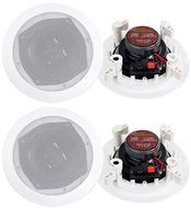 4) Pyle Pro PDIC61RD 6.5'' 400W 2-Way In-Ceiling/Wall Speaker System White (Pair) N3