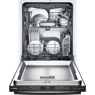 Bosch SHX68T56UC 800 24" Black Semi-Integrated Dishwasher - Energy Star N5