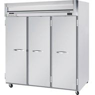 Beverage-Air HFS3-5S 78" Horizon Series Three Section Solid Door Reach-In Freezer 74 cu.ft. Capacity Stainless...