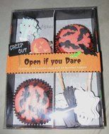 Meri Meri Open If You Dare Halloween Cupcake Set 24 Wrappers &amp; Toppers