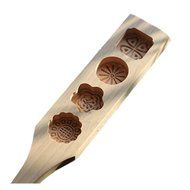 Hleeduo&reg; Wooden Moon Cake Steamed Pumpkin Pie Pasta Rice Cake Wooden Baking Mold (Four Mold) N2