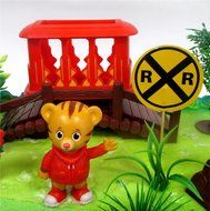 DANIEL TIGER&#039;S NEIGHBORHOOD 10 Piece Birthday CAKE Topper Set, Featuring Daniel Tiger, Katerina Kitty Cat and... N5