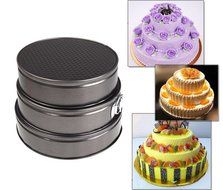 DIY Cake Pan Mold Decorating Kit Designs Stainless Steel Non Stick Springform Baking Pan with Removable Smooth... N4
