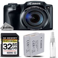 Canon Power Shot SX510 HS Point-and-Shoot Camera 12.1 Megapixel CMOS Sensor+ Backup Battery + 32GB Class 10 Memory...