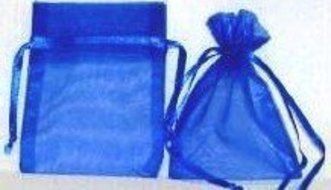 Rina&#039;s Garden Organza Favor Bags - 3&quot;x4&quot; - Royal Blue Color - 120 Bags