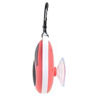 AGPtek&reg; Waterproof Mini Wireless Shower Mic Speaker with Built-in Suction Cup &amp; snap hook, 6hrs of Playtime (Red)