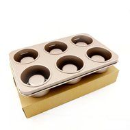 uxcell Casa-J Bakeware Popover Pans 6 Cup Nonstick Stainless Steel Champagne N4