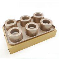 uxcell Casa-J Bakeware Popover Pans 6 Cup Nonstick Stainless Steel Champagne N5