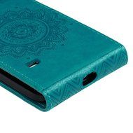 Badalink Galaxy S5 Mini Up-Down Open Folio Flip Case Kickstand Vertical PU Leather Embossed Totem Magnetic Snap... N57