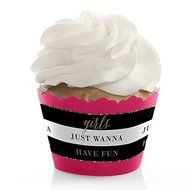 Girls Night Out - Bachelorette Party Cupcake Wrappers - Set of 12