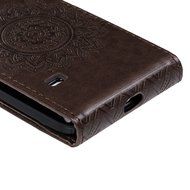 Badalink Galaxy S5 Mini Up-Down Open Folio Flip Case Kickstand Vertical PU Leather Embossed Totem Magnetic Snap... N68