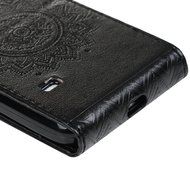 Badalink Galaxy S5 Mini Up-Down Open Folio Flip Case Kickstand Vertical PU Leather Embossed Totem Magnetic Snap... N71
