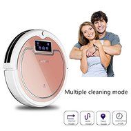 Dearhouse Self Charging Wet Mop Floor Cleaning Robot Vacuum Cleaner with Remote Control (Rose gold) N7