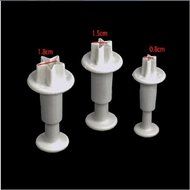 Drhob 3pcs/set Star Plunger Cutter Set Fondant Mold Cutter Sugarcraft Cake Cookie Decorating Tool N2