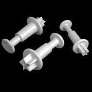 Drhob 3pcs/set Star Plunger Cutter Set Fondant Mold Cutter Sugarcraft Cake Cookie Decorating Tool N3