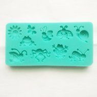 Summer Grass theme candy mold, Sugarcraft fondant gunpaste cake decoration cupcake topper icing sugarpaste silicone... N3