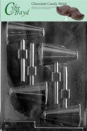 Cybrtrayd S020 Megaphone Lolly Chocolate Candy Mold with Exclusive Cybrtrayd Copyrighted Chocolate Molding Instructions