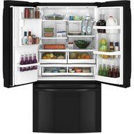 GE GFE28HGHBB 27.7 Cu. Ft. Black French Door Refrigerator - Energy Star N3