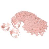 Avery Barn 48pc Decorative Teddy Bear Cut Out Party Cup Cake Wrappers-Pink N7