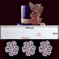Anyana Giant Flower Sugar Craft Lace Silicone Cake Moulds Cooking Tools Impression Mats N2