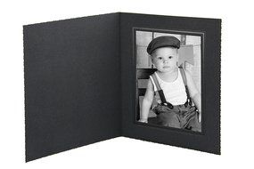 Tyndell Black T-50 Photo Folder 5x7 (10 Pack) N2