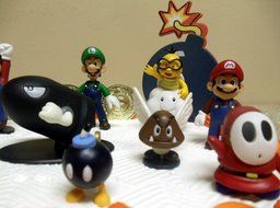 Mario Brothers Birthday Party 22 Piece Mario Birthday Cake Topper Featuring Mario, Luigi, Bullet, Toad, Mushroom... N4
