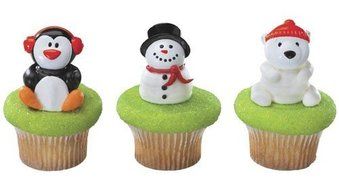 Holiday Friends Cupcake Rings 12 Pack