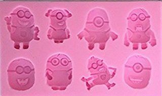 Minions Silicone Mold 8 Cavities for Fondant, Gum Paste &amp; Chocolate N2
