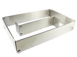 Tifan Adjustable Square Stainless Steel Mousse Cake Square Cake Ring Bakeware Tool N2