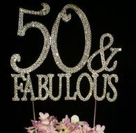 Bride to Be Crystal Cake Toppers Bling Silver Cake Decorations Weddings Birthday Anniversary Showers Party by... N4