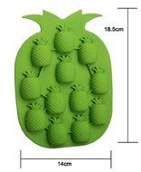 C-Pioneer DIY Ananas Pattern Silicone Juice Ice Cube Tray Mould Maker Mold fr Bar Cocktail N3