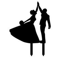 Cake Topper Of Bridal Or Party Mr And Mrs N5