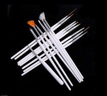 Flyesto 15-Piece Cake Ice CoCo Decorating Painting Brushes &amp; Pen Fondant Sugar Craft Clay DIY Tools Set N3