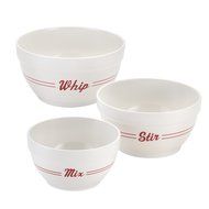 Cake Boss 3-Piece Melamine Mixing Bowl Set, Bistro N2