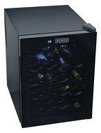 Koolatron WC20 Mirrored Glass Door Wine Cellar (20 Bottle), Black N2