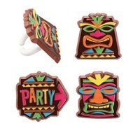 Tiki Party Cupcake Rings (1-Pack of 24)