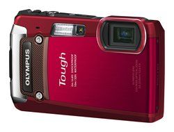 Olympus Tough TG-820 iHS Shock &amp; Waterproof Digital Camera (Red) - International Version (No Warranty) N3
