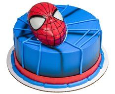 Spiderman Head Cake Topper with Light Up Eyes &amp; 12 Cupcake Rings, DecoPac, Marvel. N6