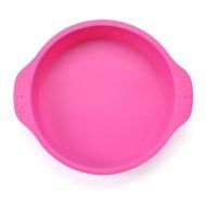 20cm (8 Inches) Silicone Round Cake Pan with Handle Suitable for All Types of Baking and Roasting Silicone Round... N14